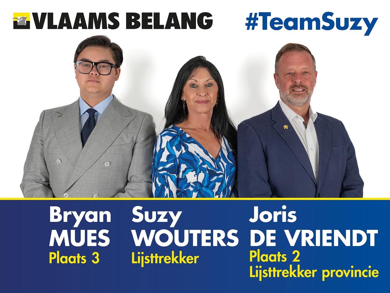 Vlaams Belang in Scherpenheuvel-Zichem mengt ervaring en jeugd in top drie van lijst