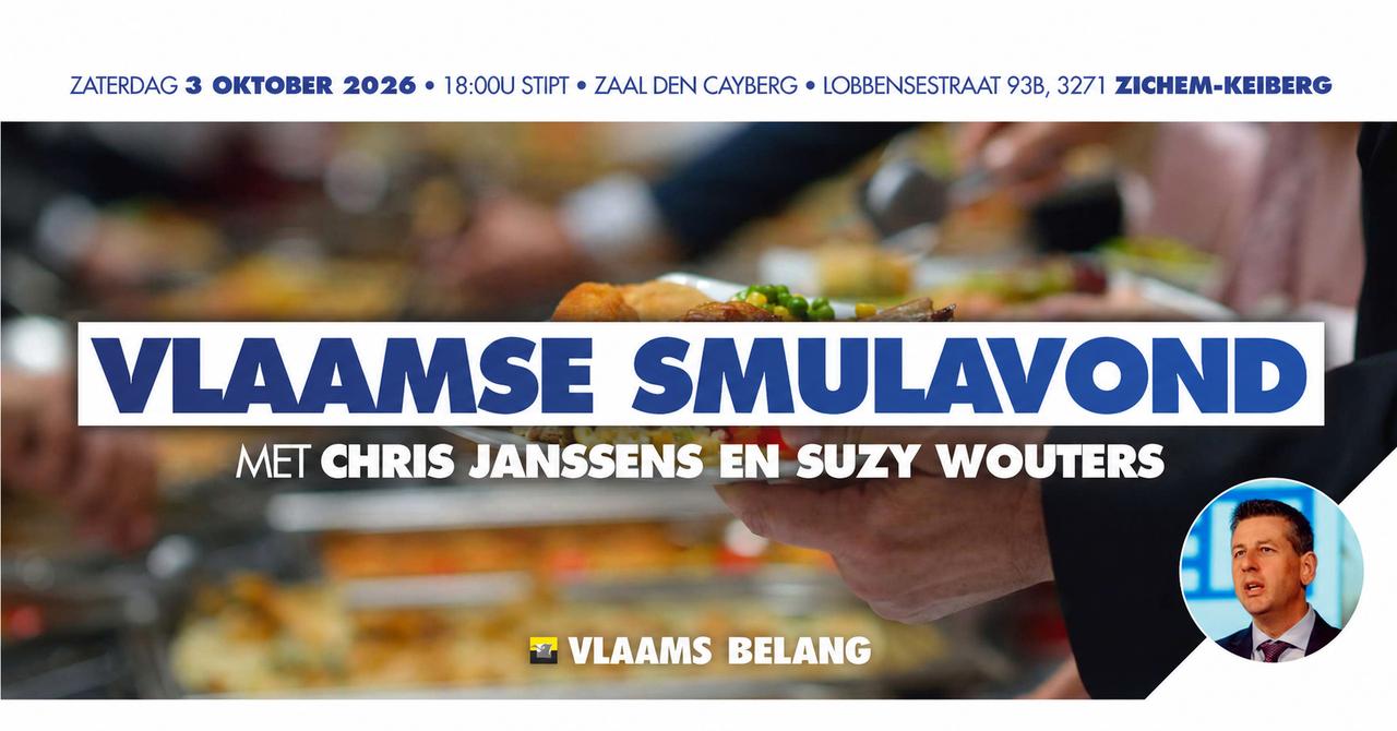Dringende en laatste oproep voor Smulavond met Chris Janssens