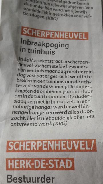 Opnieuw inbraakpogingen