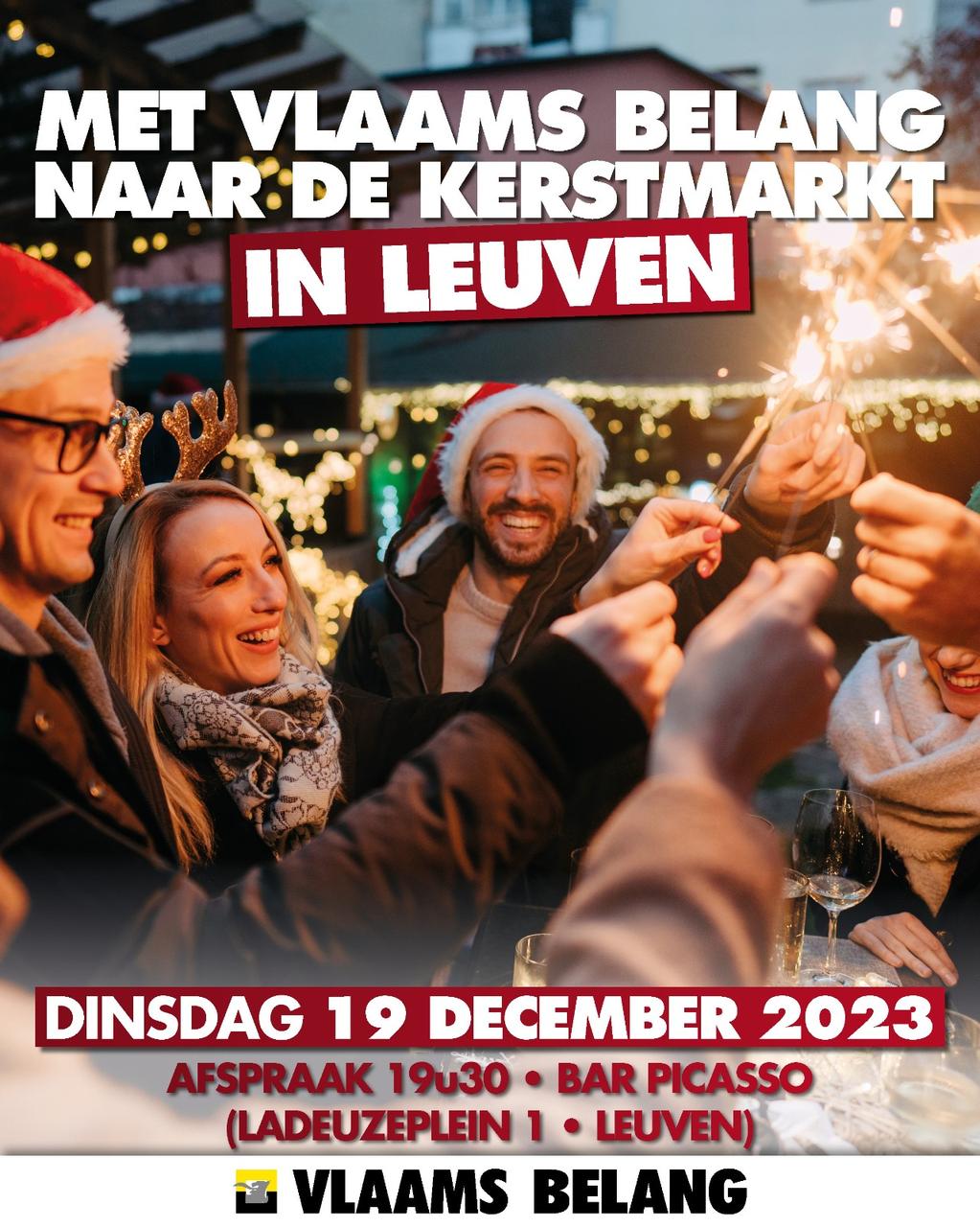 Bezoek aan de Leuvense kerstmarkt met onze afdeling