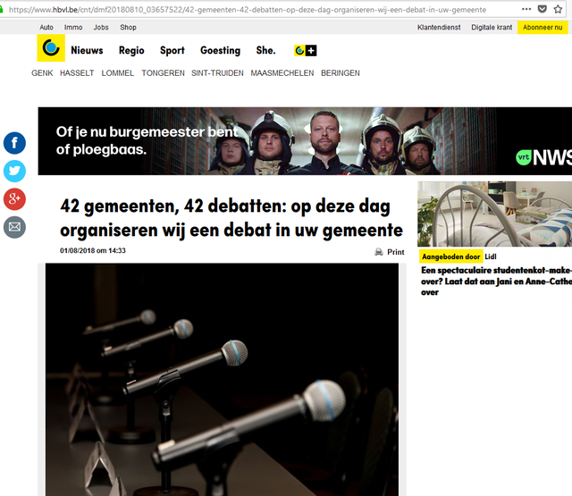 Debat: Het Belang van Limburg