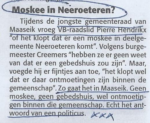 Toen de moskee in Neeroeteren gewoon een ontmoetingsplaats was