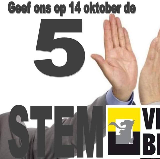 Vlaams Belang krijgt lijstnummer 5