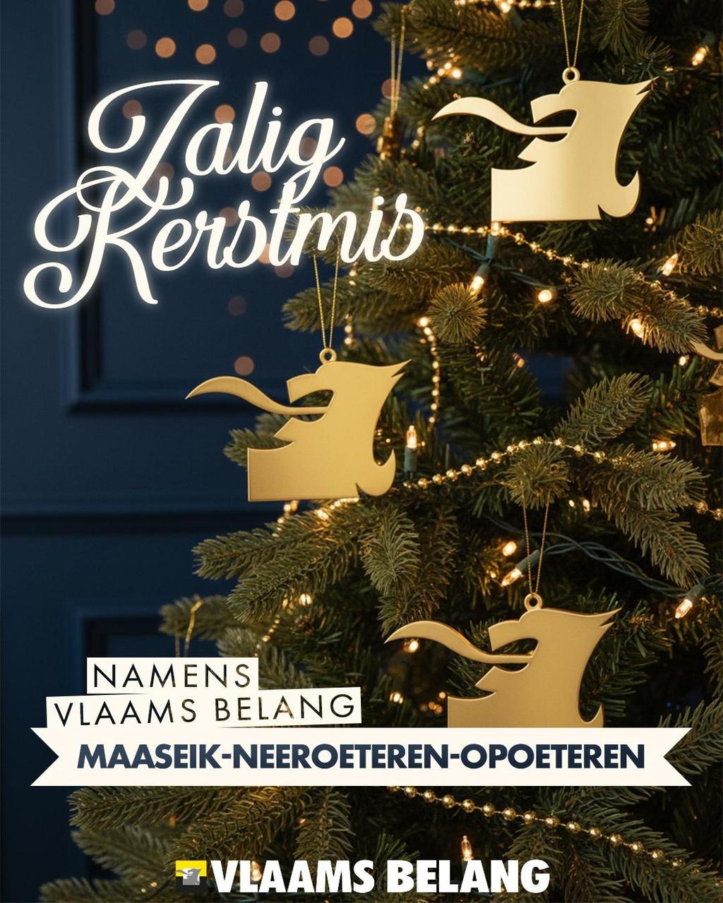 Onze afdeling wenst u allen een zalig kerstfeest 
