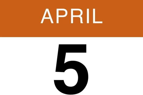 Vrijdag 5 april 2019