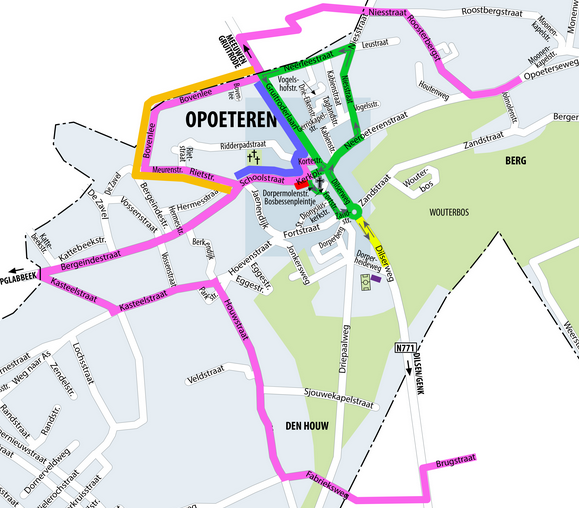 Plannetje lichtstoet gepubliceerd op vraag Vlaams Belang