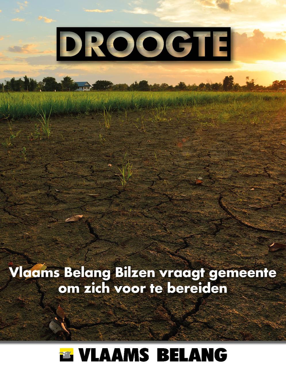 Droogte: Vlaams Belang fractie vraagt gemeente om zich voor te bereiden