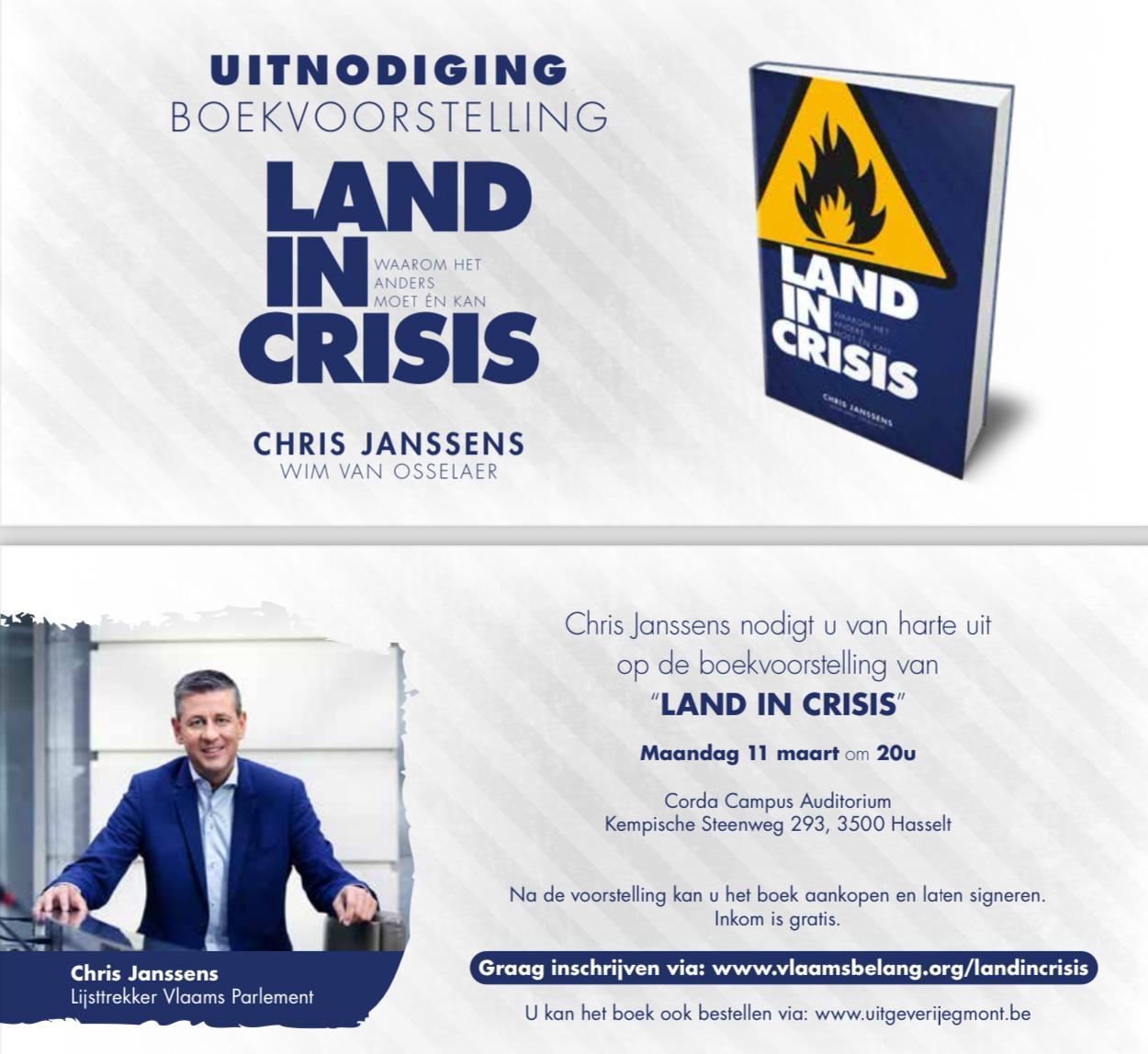 Chris Janssens komt naar Hasselt!