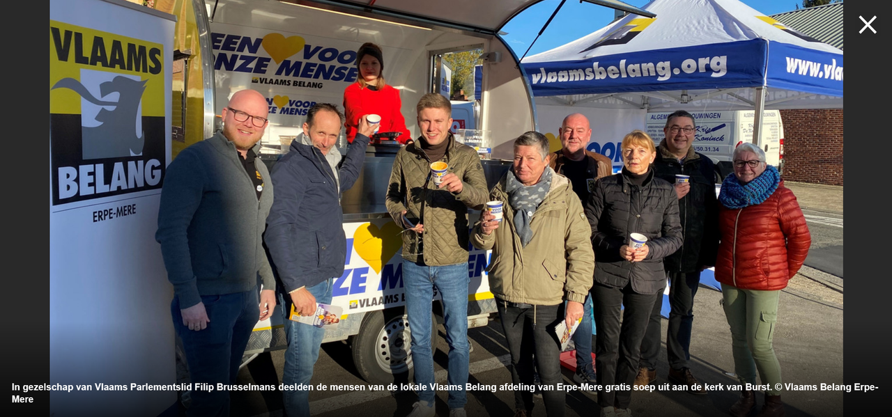 Vlaams Belang deelde gratis soep uit: "Om mensen te verwarmen en een hart onder de riem te steken”