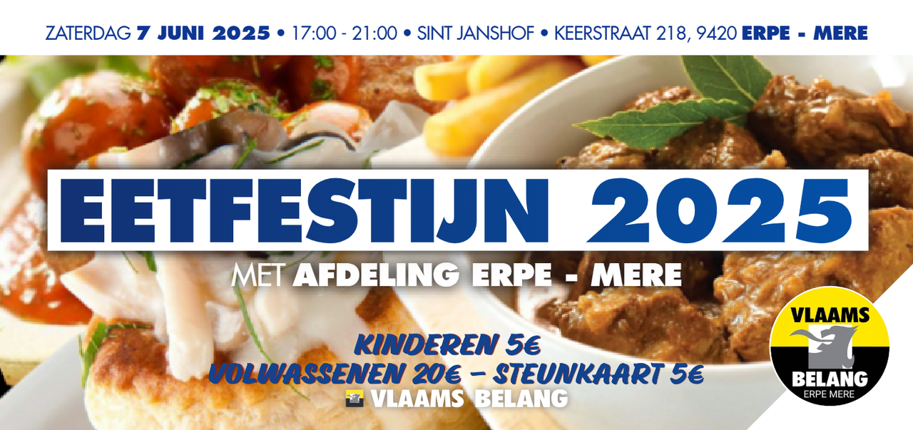 Eetfestijn 2025 Vlaams Belang Erpe - Mere