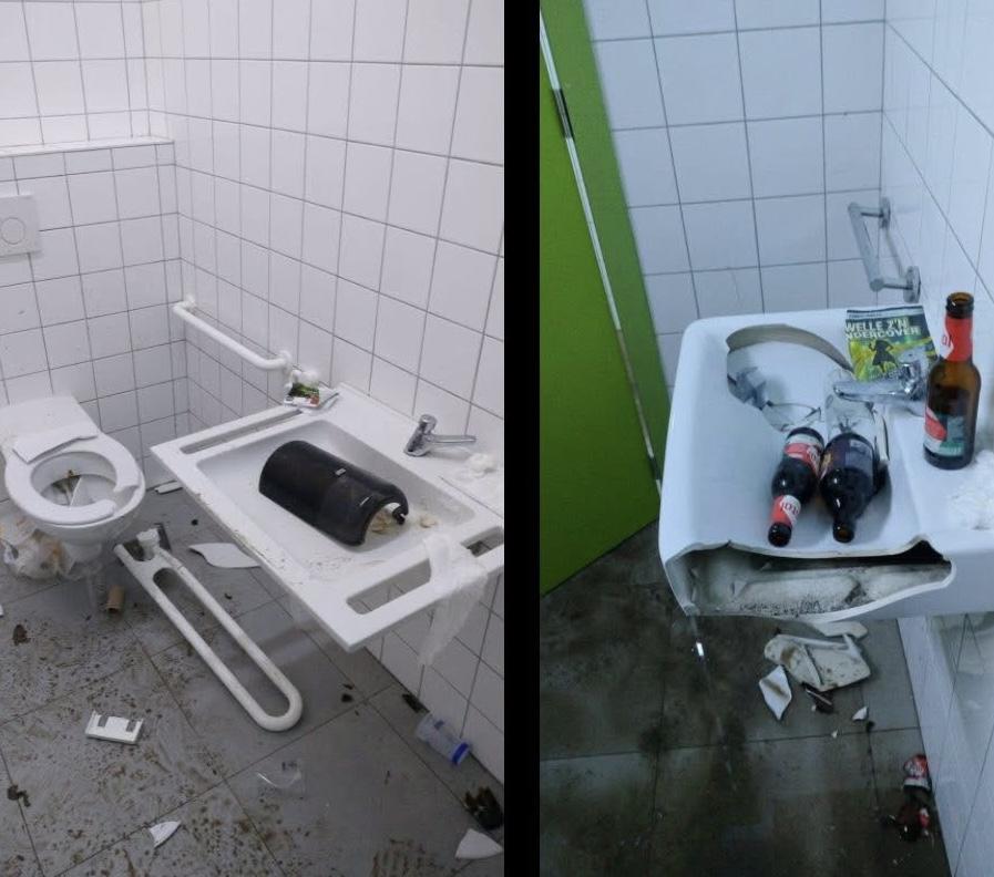 Vandalisme jeugdhuis Stam X
