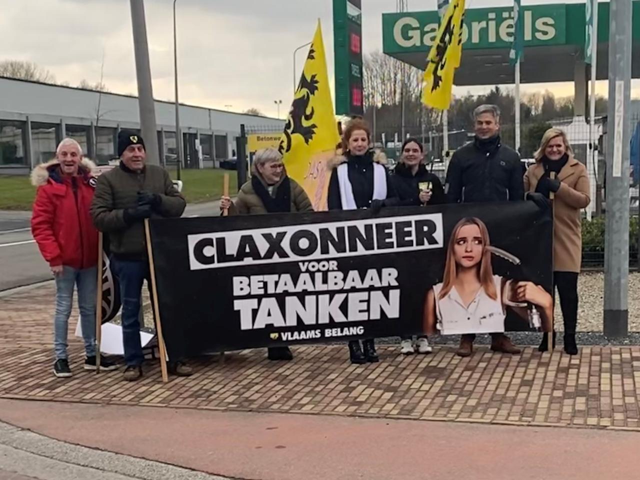 Vlaams Belang Brakel voert actie tegen hoge brandstofprijzen