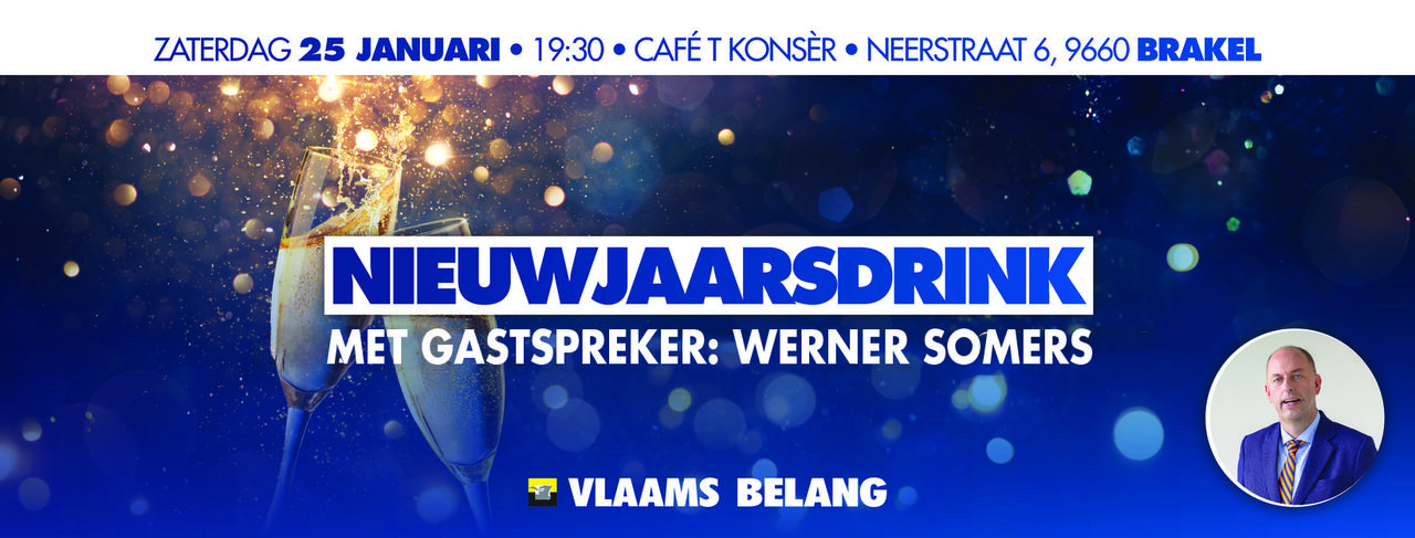 Vlaams Belang Brakel nodigt u uit: Nieuwjaarsreceptie met Werner Somers