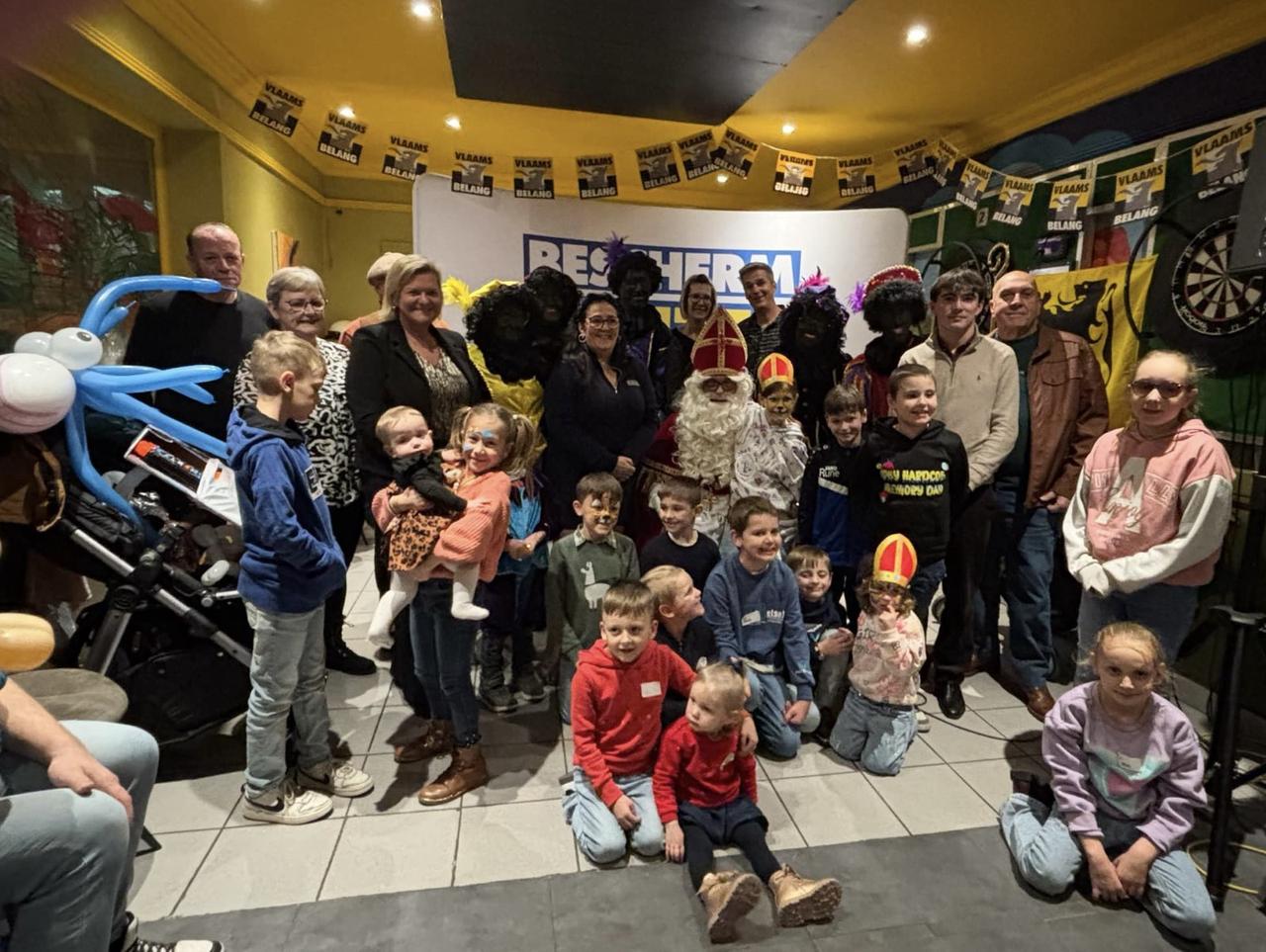 Vlaams Belang Brakel viert een geslaagd Sinterklaasfeest met boordevol enthousiasme