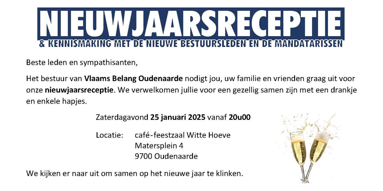 Vlaams Belang Oudenaarde nodigt u uit.