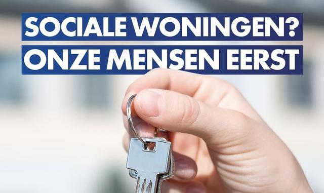 Sociale woningen: Onze mensen eerst
