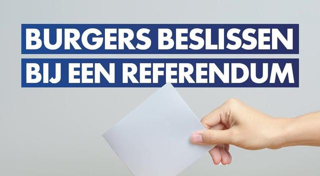 Burgers beslissen bij een referendum
