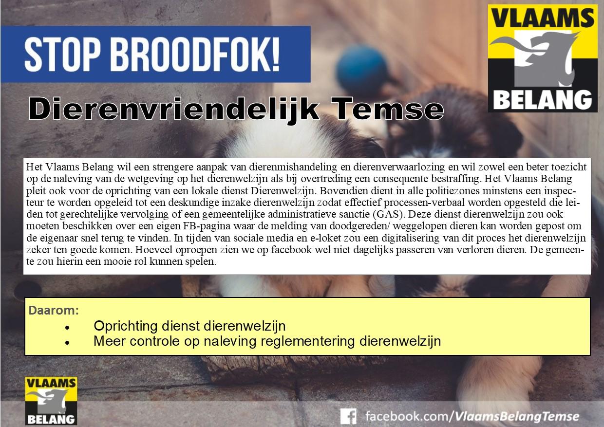 BELEIDSVERKLARING TEMSE: DIERENWELZIJN