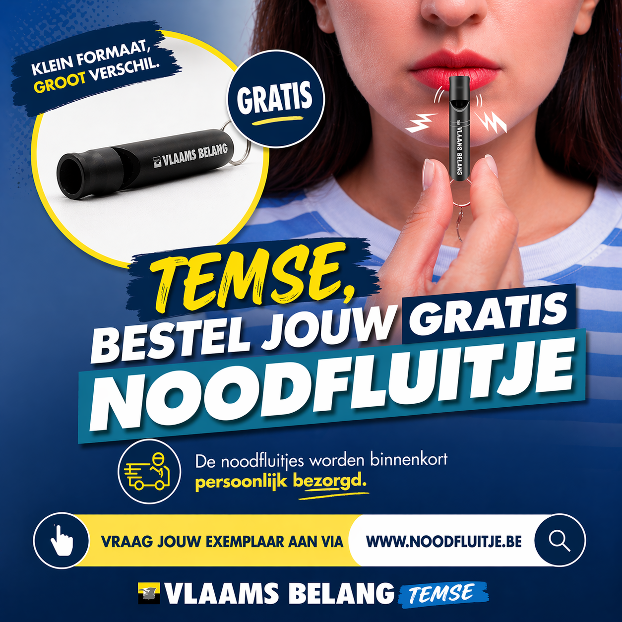 Vraag jouw GRATIS noodfluitje aan!