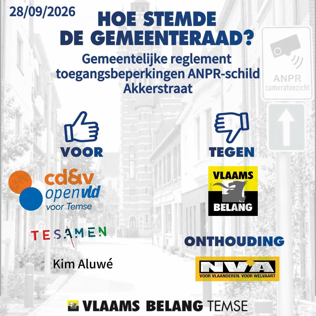 Gemeentelijke reglement  toegangsbeperkingen ANPR-schild Akkerstraat