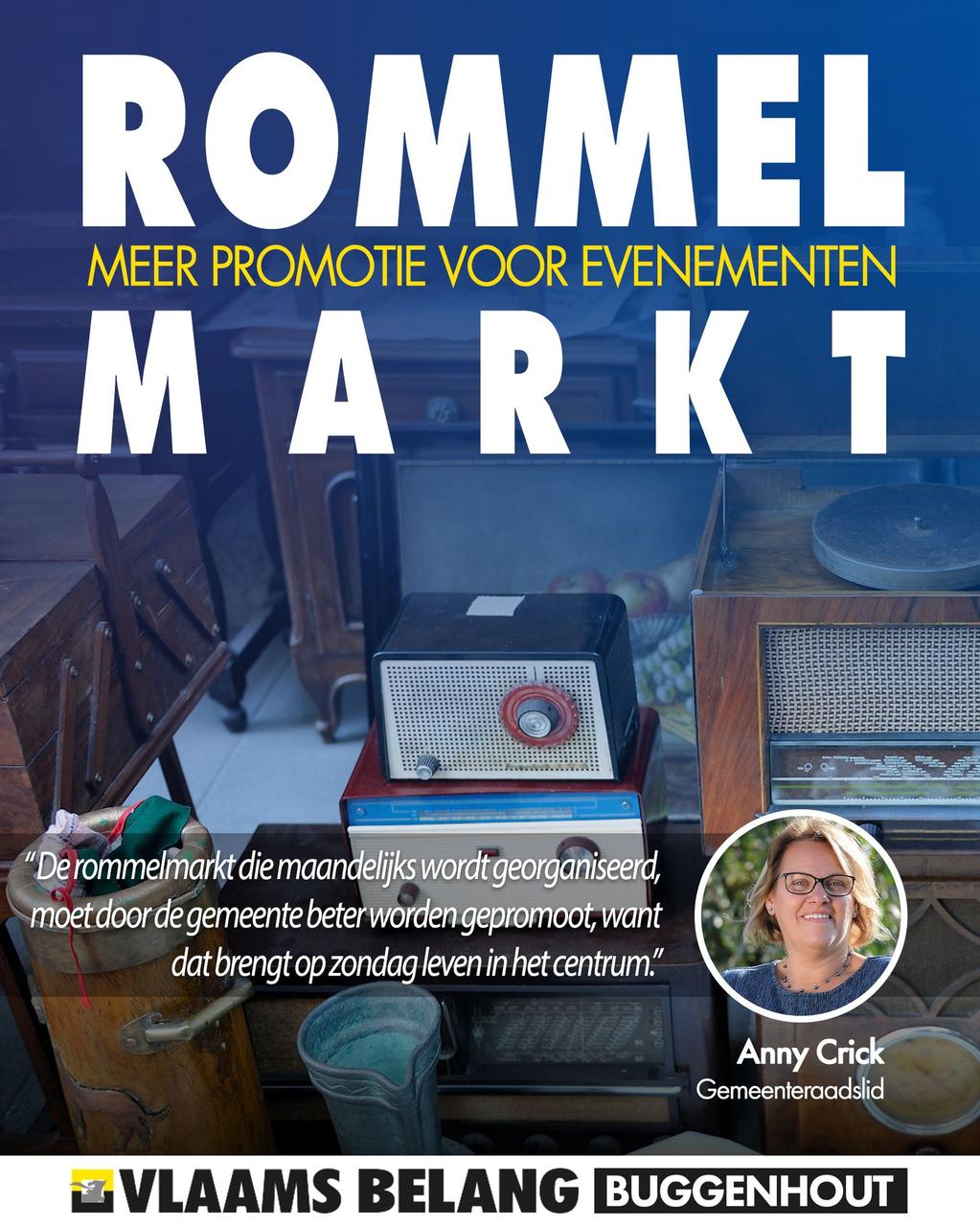 Rommelmarkt in het centrum