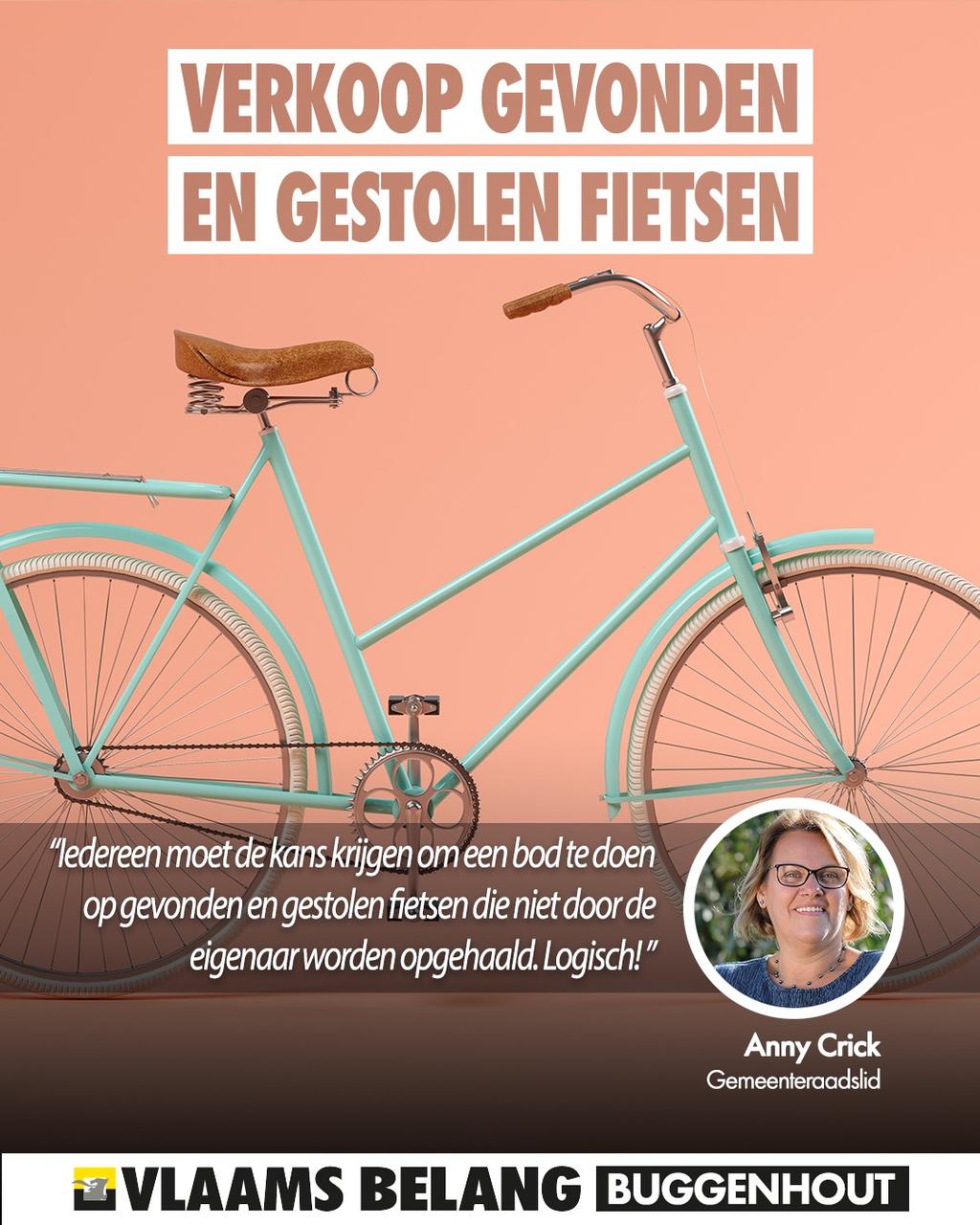 Verkoop niet opgehaalde en gevonden fietsen