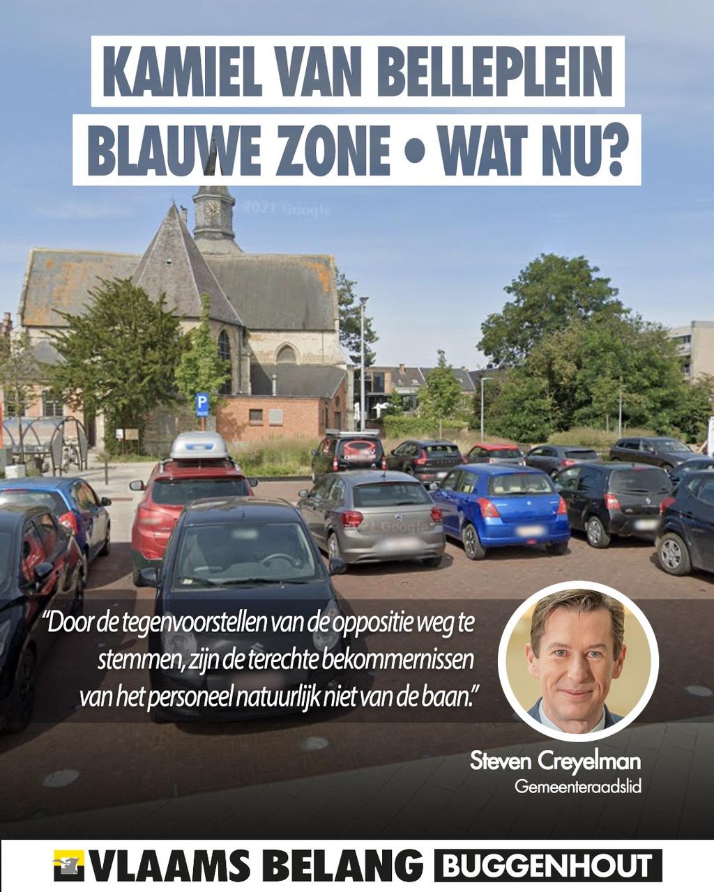 Blauwe zone op Kamiel Van Belleplein: wat nu?