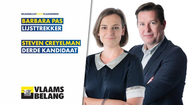 Steven Creyelman op derde plaats Kamerlijst