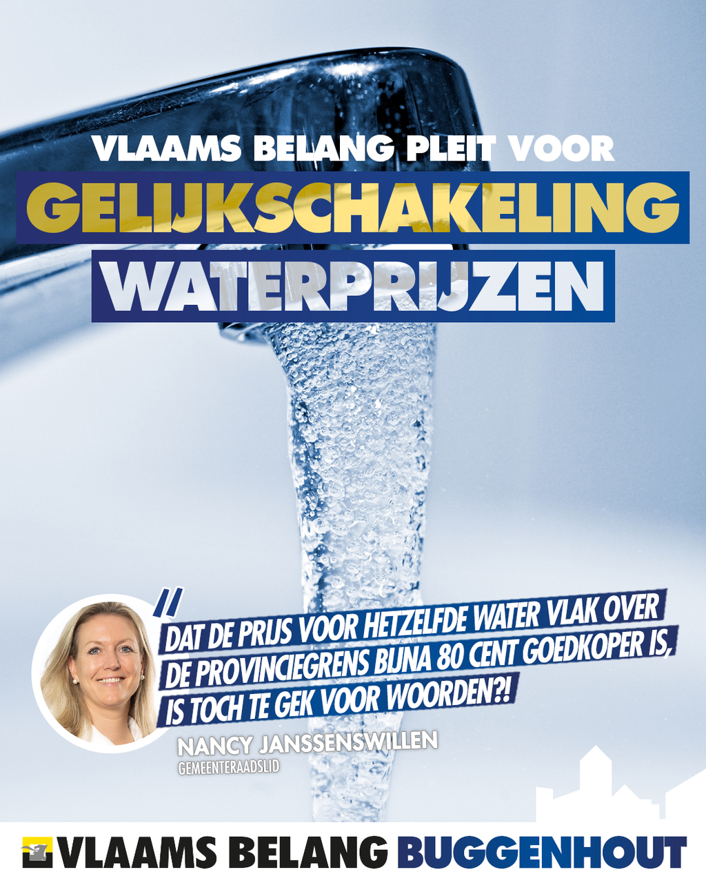 Gelijkschakelen van de waterprijzen 