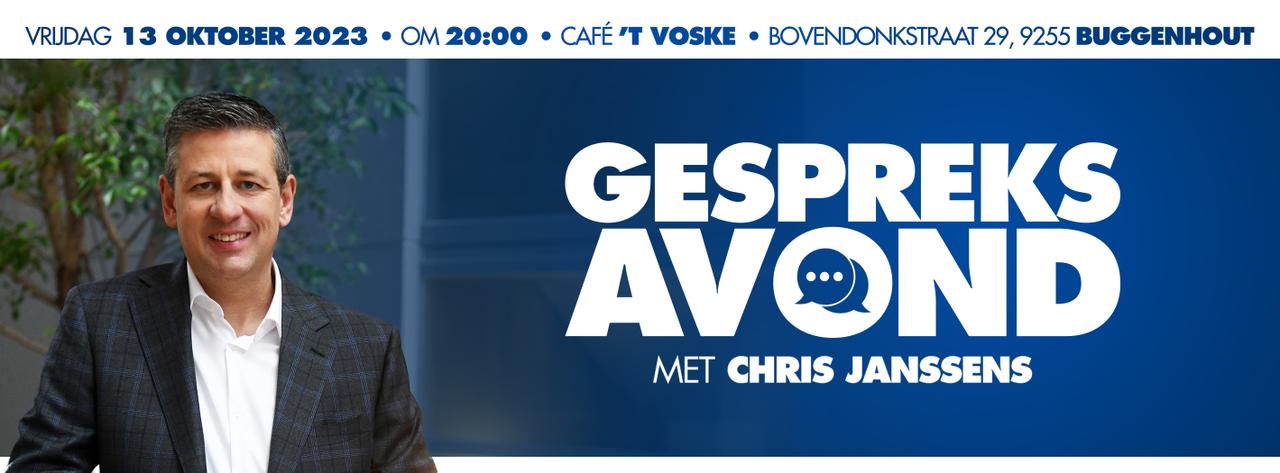 Gespreksavond met Vlaams volksvertegenwoordiger Chris Janssens