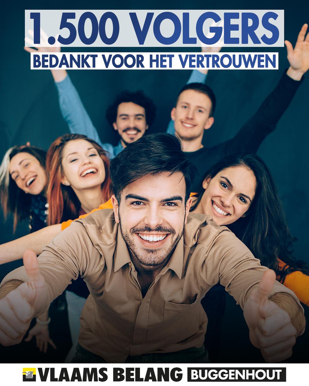 1.500 volgers op Facebook