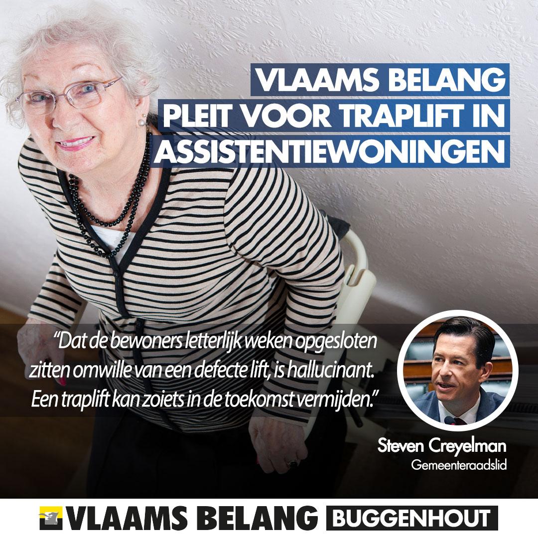 Vlaams Belang wil traplift in assistentiewoningen