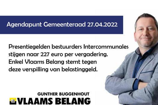 Agendapunt Gemeenteraad 27.04.2022 - Gunther Buggenhout
