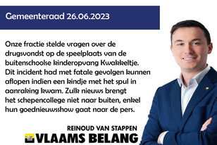 Drugvondst bij de buitenschoolse kinderopvang Kwakkeltje 