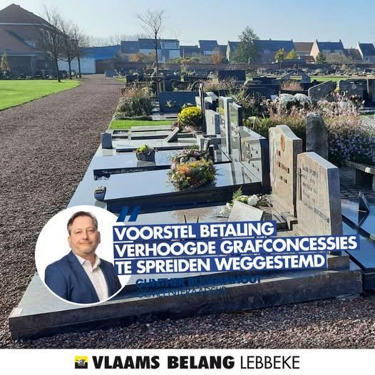 Voorstel betaling verhoogde grafconcessies te spreiden WEGGESTEMD !