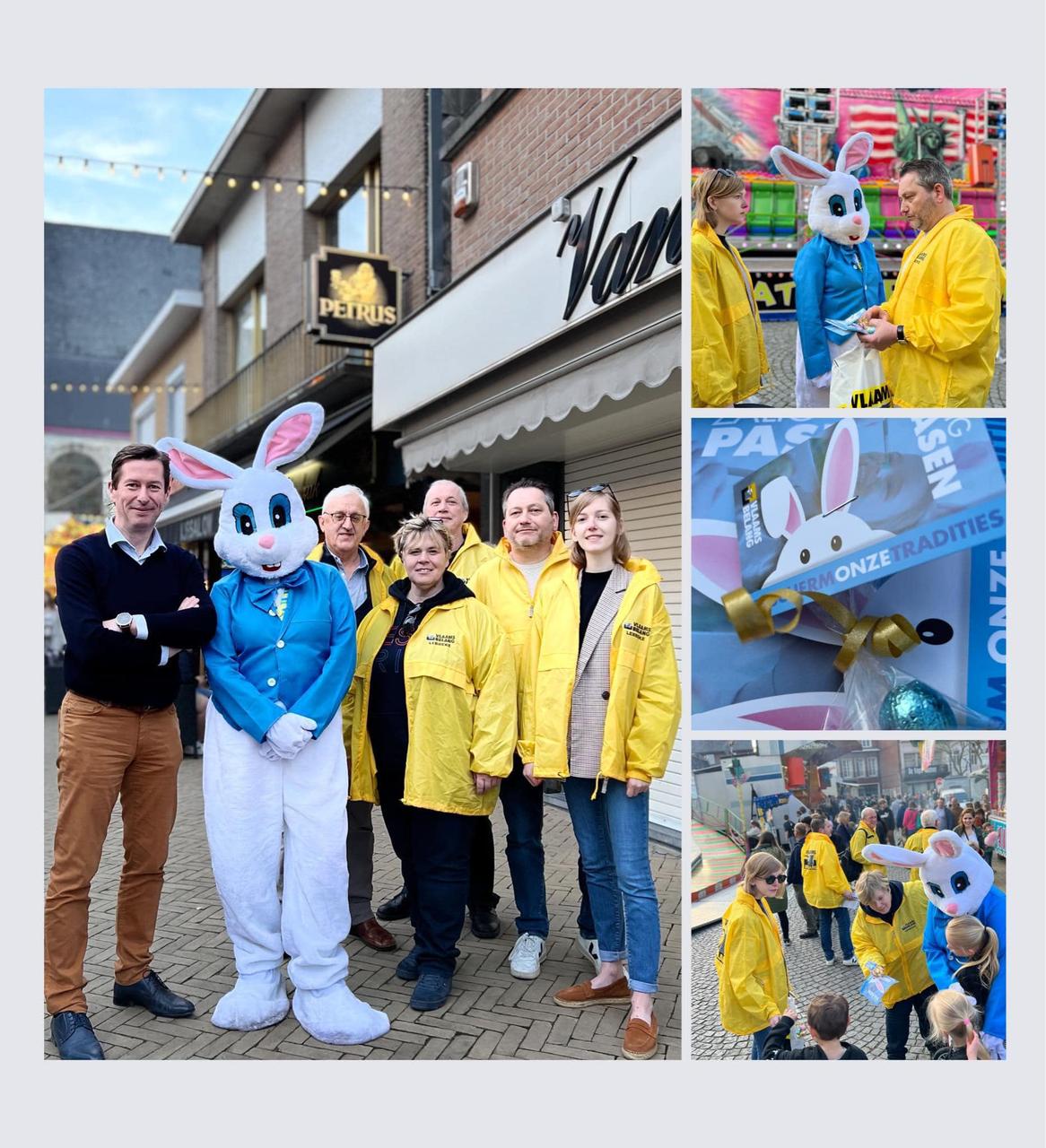 Geslaagde paasacties Vlaams Belang Lebbeke