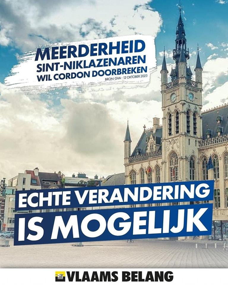 Sint-Niklaas wil geen Cordon Sanitaire!