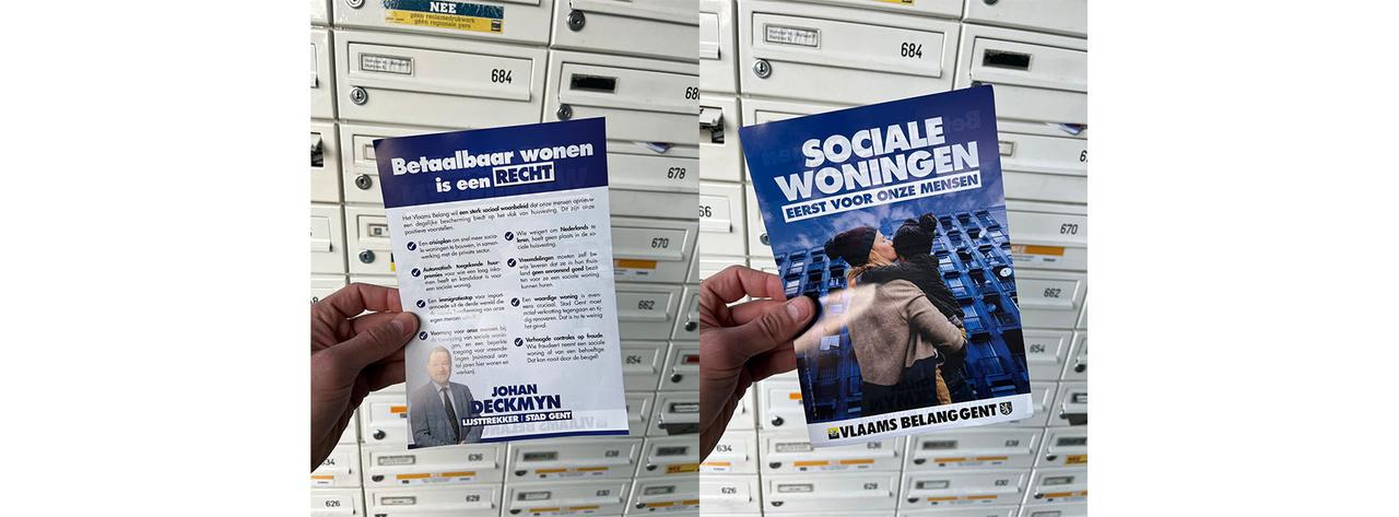 Vlaams Belang Gent voert actie voor betaalbaar wonen