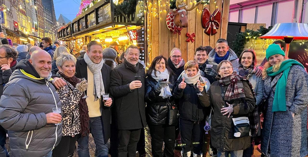 Barbara Pas en Chris Janssens bezoeken Gentse Kerstmarkt