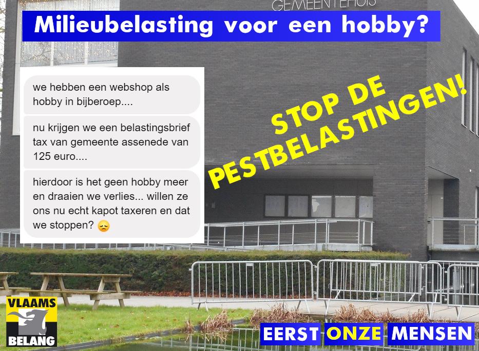 Asociale belastingverhoging treft nodeloos inwoners