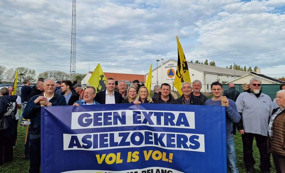 Actie asielcentra Bredene-Jabbeke