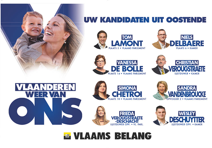 UW KANDIDATEN UIT OOSTENDE !