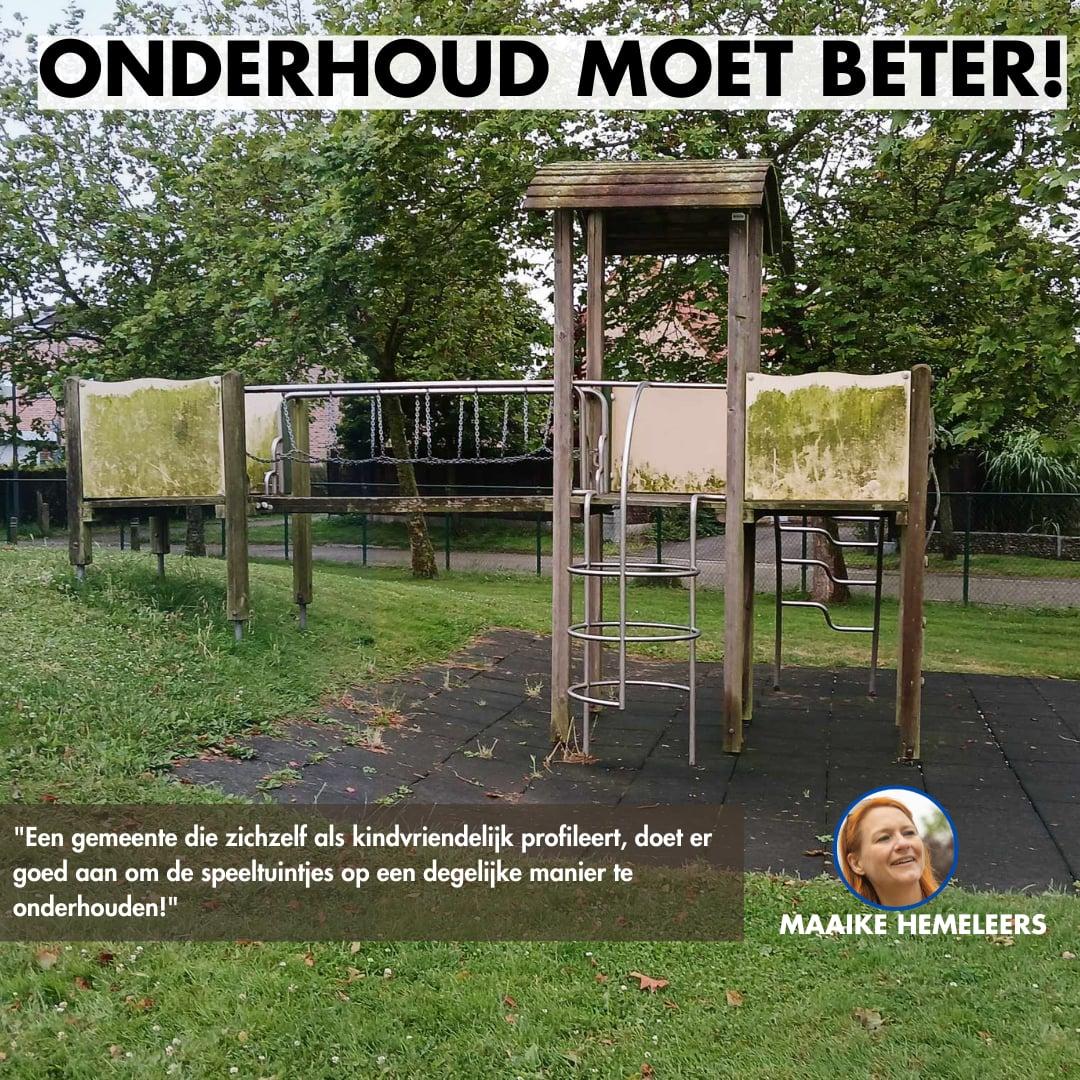 Buiten spelen is... een ramp in dit Bredene.