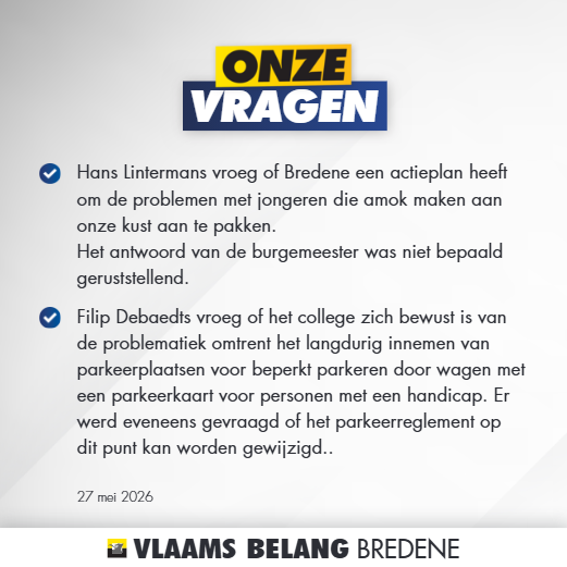 Gemeenteraad 27 mei 2026