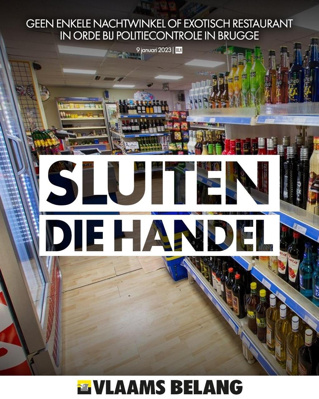 Niet in orde met onze wetgeving? Sluiten die handel! 