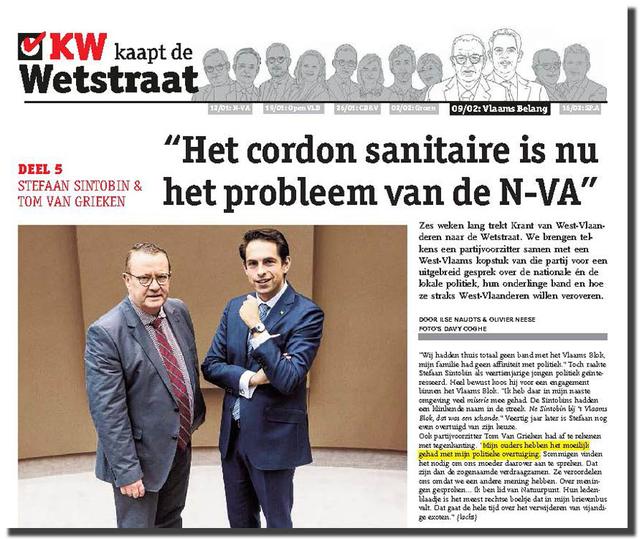 Dubbelinterview Krant van West-Vlaanderen