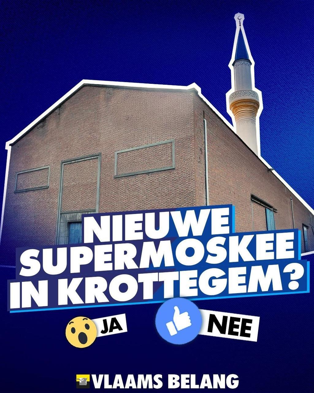 Vlaams Belang zegt NEE tegen supermoskee! 