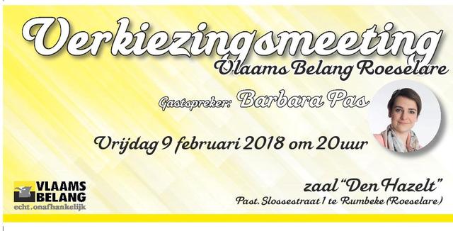 Verkiezingsmeeting Vlaams Belang Roeselare