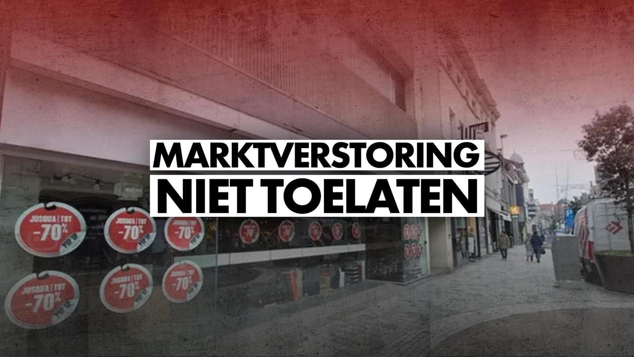 Pop-up dumpwinkels horen niet thuis in het winkelcentrum!