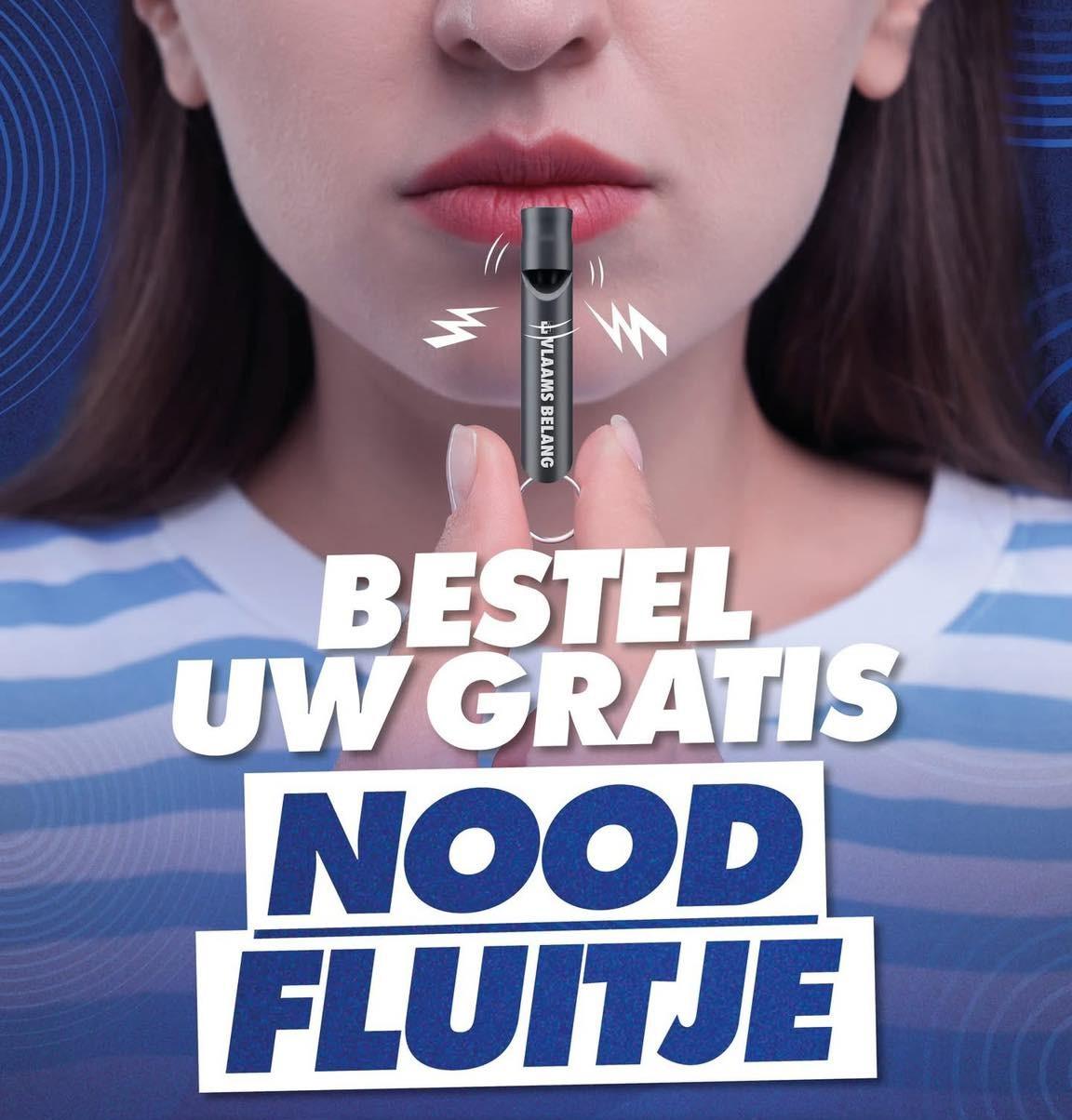 Campagne 'Vlaanderen Veilig': bestel vandaag nog uw gratis noodfluitje!